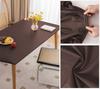 Solid Waterproof Oilproof Washable Tablecloth Full Coverage Tea Table Cover Desk Mat