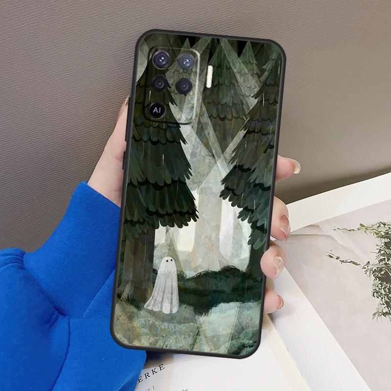 Призраки Забавный чехол для Oppo A78 A38 A18 A98 A58 A60 A80 A40 A96 A76 A16 A94 A74 A54 A15 A17 A57 A77 A5 Pro