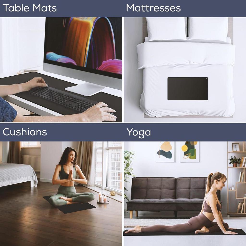 Grounding Mat For Feet Conductive Balance Blanket Anti Static Grounding Pad For Balance Mood Overall Health Travel Sleeping