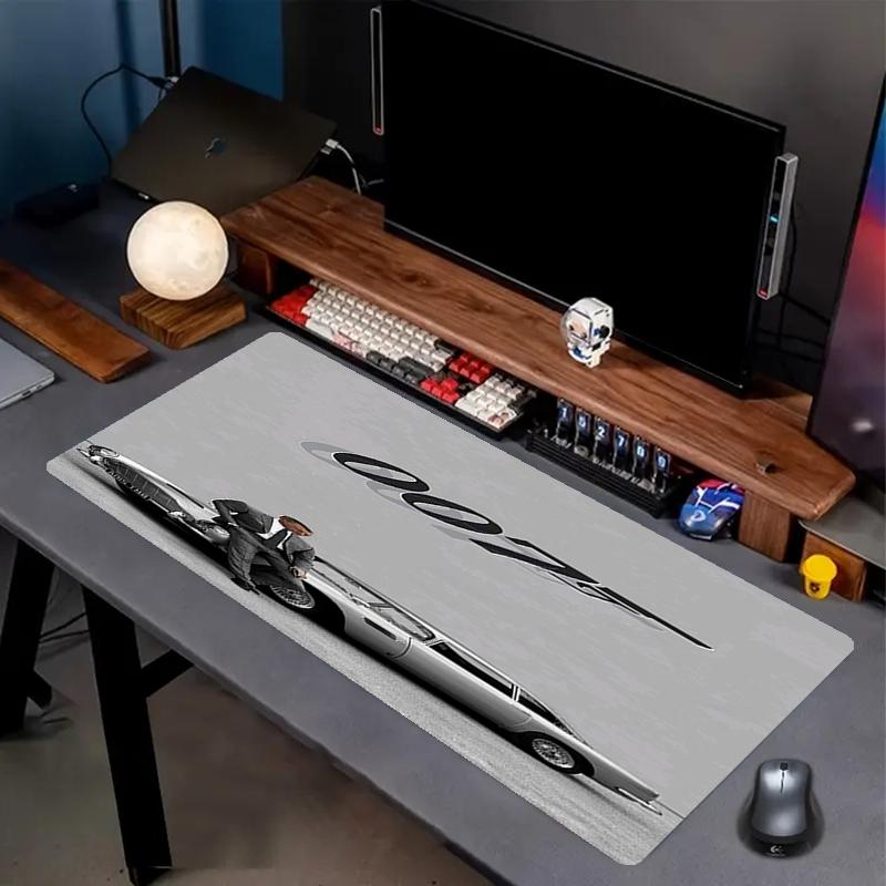 007 James Bond Theme Mouse Pad, Non Slip Rubber Base, Multifunctional Office & Home Decor, Perfect for Workspace Personalization.
