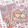 MINKYS 72 sheets/Box Transparent PET Paper Decorative Stickers Laptop Kpop Toplader Photocard Sticker Kids Gift