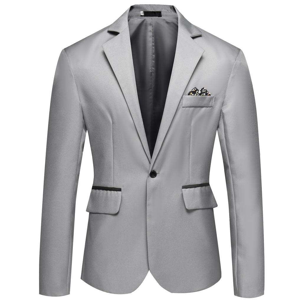 2024 Mens Suit Business Casual No Iron Single Button Split Collar Wedding Party Coat Slim Fit Office Blazer Blazersets