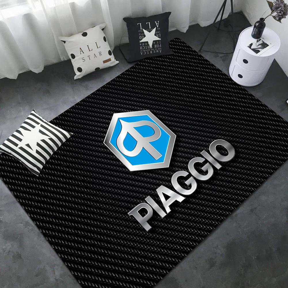 P-piaggio Logo Hallway Carpet Rectangle Anti-slip Home Soft Badmat Front Door Indoor Outdoor Mat Doormat Area Rug