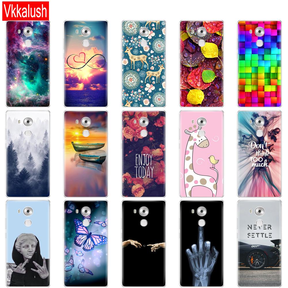 Чехол для Huawei Mate 8 Чехол Huawei Mate8 Чехол Cartoon Soft задняя крышка Mate 8 Coque Funda Skin противоударный чехол