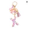 A-Z Dreamy Sequin Letters Keychain For Women Tassel Butterfly Pendant Initial Keyring Purse Suspension Bags Charms Car Key Chain