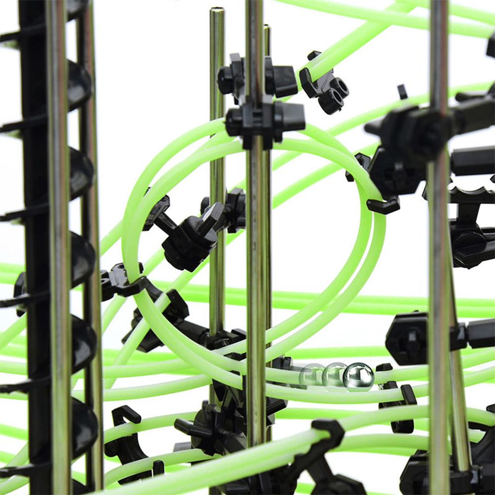 193/343/488 шт. светящийся электрический интеллект гоночный мяч здание мраморный пластик американские горки рельс уровень 1-9 трек игрушка