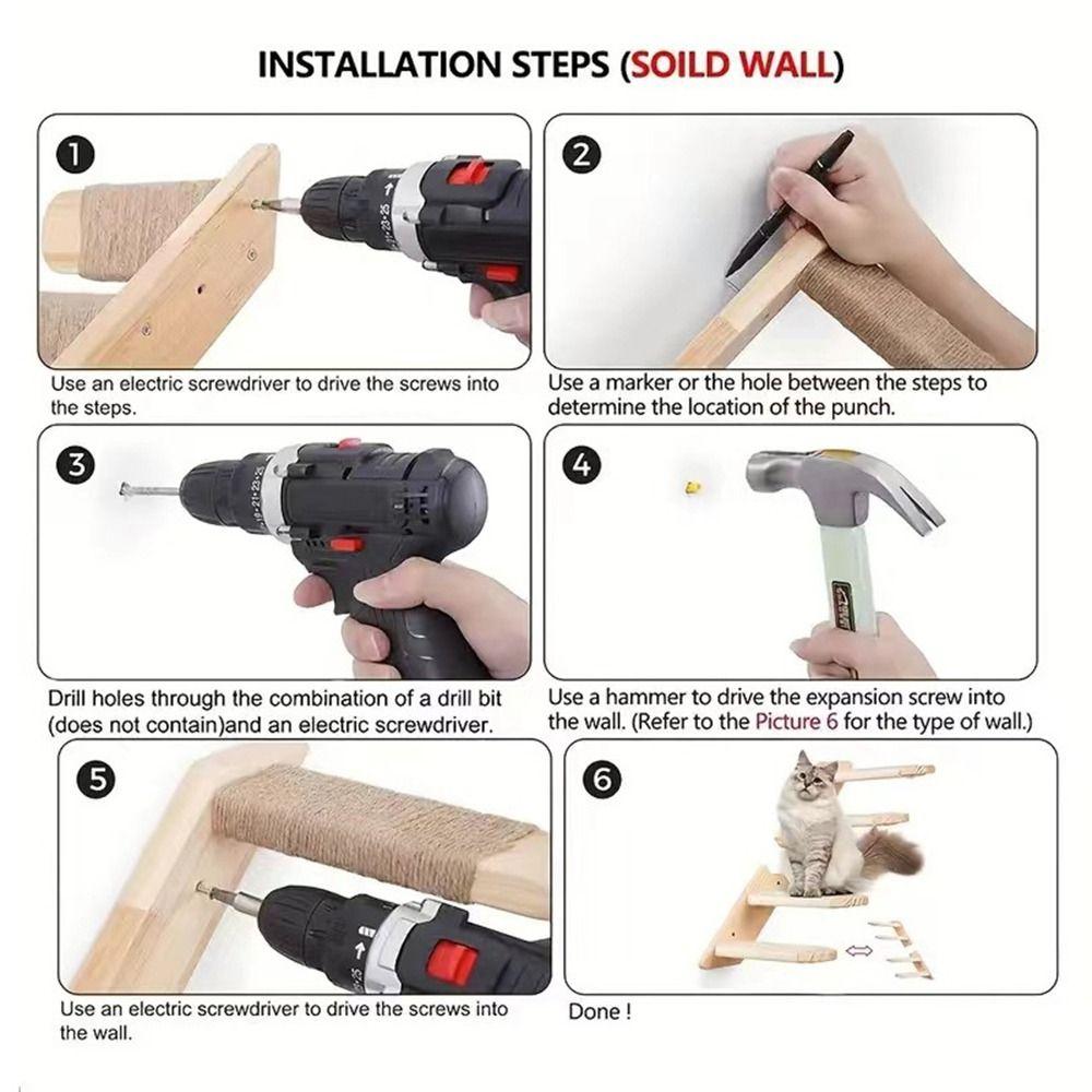 Экономичная полка-ступеньки для лазания кошек, настенная конструкция для лазания кошек, для мелких животных