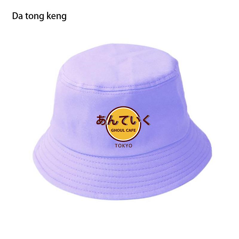 Токийский Гуль Япония Аниме Забавная Кепка-ведро Повседневная Забавная Шляпа от Солнца Harajuku Хлопковая Панама Унисекс Открытый Солнцезащитный Крем Рыбацкая Шляпа