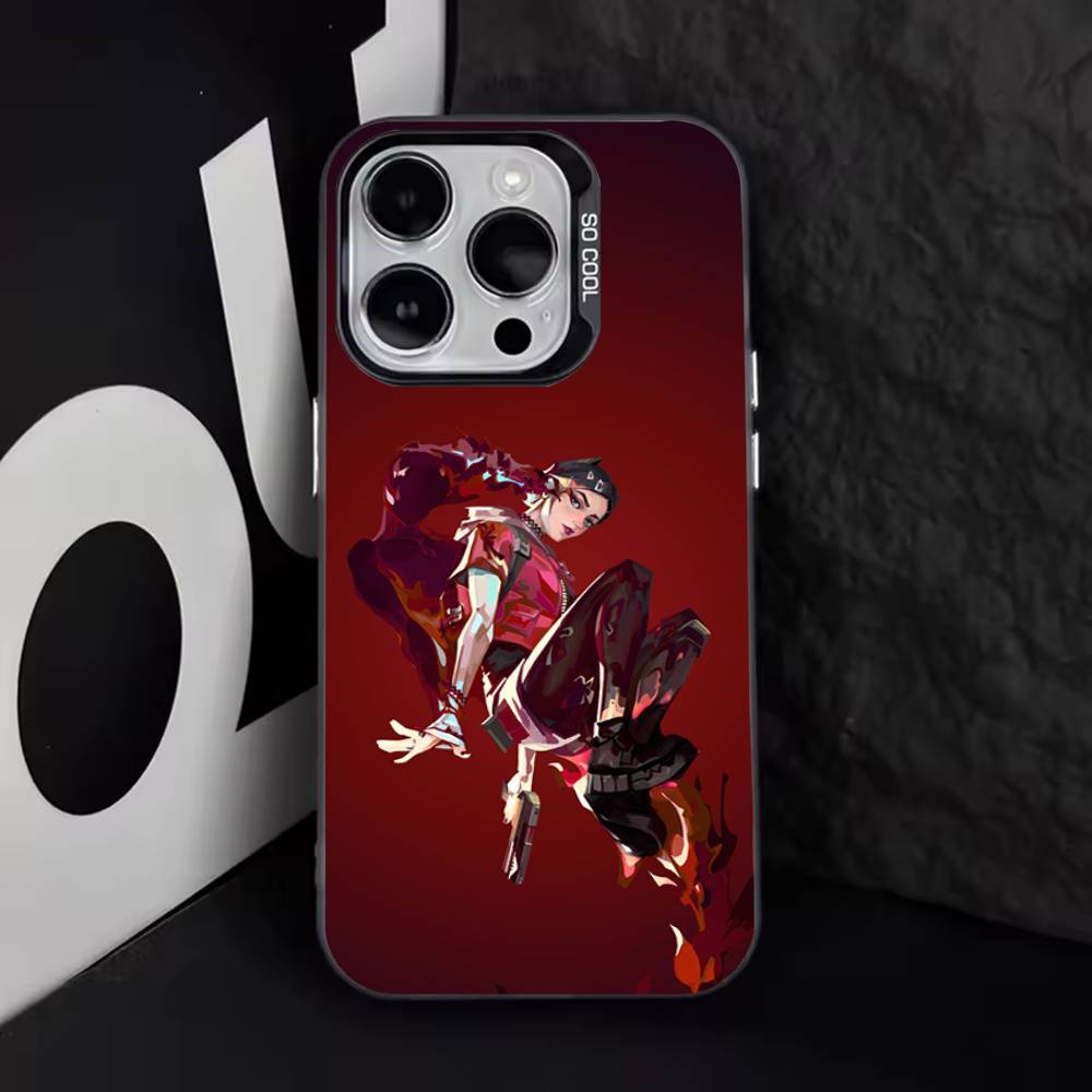 Чехол для телефона Clove V-Valorant-S для iPhone 17,16,15,14,13,12,11,Pro,Max,Plus,E,Air,Mini Черный ТПУ Чехол