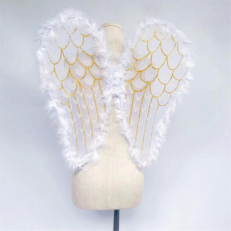 Decorative Wing Angel Wing Golden Feather Wing Elf Wing Masquerade Wing Party Props Party Supplies