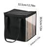 Vinyl Record Storage Case Dustproof Portable Storage Bag With Lid Handles For 12 Inch Vinyl Albums Books Pos Albums Storage