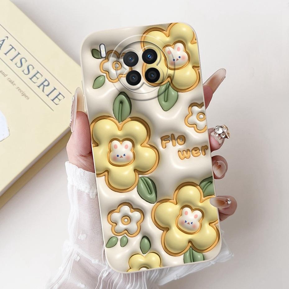 Lens Protective Case For Huawei Nova 8i NEN-L22 NEN-LX1 NEN-LX3 Cute Cartoon Soft Silicone Cover For Huawei Nova8i Phone Cases