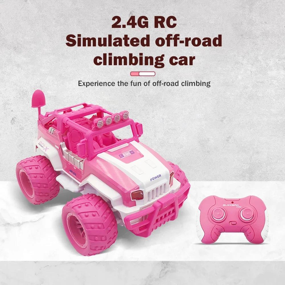 2.4G 1/12 Rc 4Ch Large Off-Road Climbing Car Lights Car High Speed Electric Remote Control Vehicle Kids Toys Boys Girls Gifts