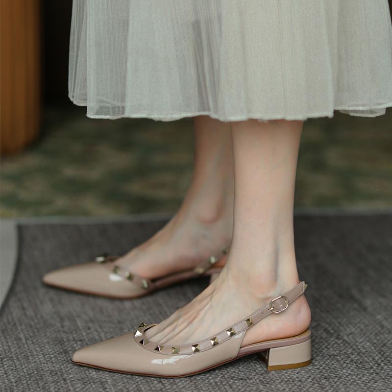 Women Heels Shoes Wedding Shoes Pointed Toe Low Heels Women Shoes Elegant Office Shoes Women Pumps Women Classic Pumps Sandal Leather Pumps
