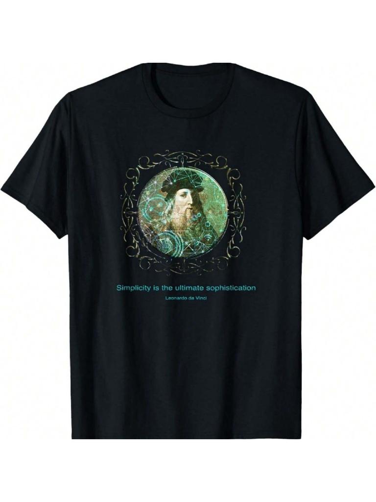 Leonardo Da Vinci, Simplicity Is The Ultimate Sophistication T-Shirt