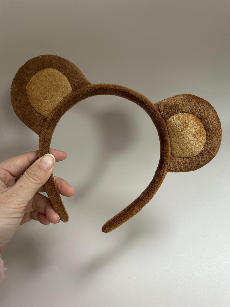 Плюшевый обруч для волос Лолита Животное Медвежьи ушки Головной убор Пушистая повязка на голову Милый головной убор Аниме Маскарадный костюм Косплей Аксессуары