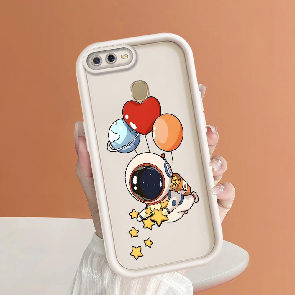 Мягкие силиконовые квадратные лестницы с мультяшным узором, полное покрытие, защита камеры, противоударный чехол для OPPO Reno Realme OnePlus