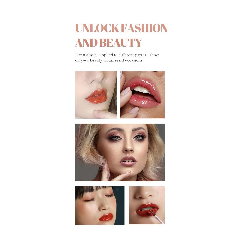 Подходящие цвета. Блеск для губ с обеими головками. Не прилипают к чашкам, двойные головки, три блеска для губ.