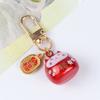 Fashion Cartoon Cat Pendant Anti-lost Car Key Ring Japanese Lucky Cat Keychains  Ornaments Gifts