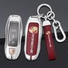 Leather Car Remote Key Case Full Cover Shell Fob For Porsche 911 718 Panamera Macan Cayenne Boxster Cayman Keychain Accessories ESUVW1