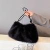 Women's Autumn & Winter Fashion Handbag: Versatile Korean-Style, Large Capacity, Furry Shoulder Tote