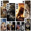 Чехол для телефона с изображением льва, альфа-самца, детеныша Phnoe для Samsung Galaxy S26 S25 Edge S23 S24 Ultra S22 Plus S21 S20 FE Уникальная крышка Мягкий чехол Galaxy