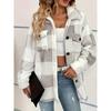 Women's Plush Fleece Winter Jacket  High Elasticity Coat, Machine Washable Middle Eastern-Inspired Elegance Collection for Fall & Winter
