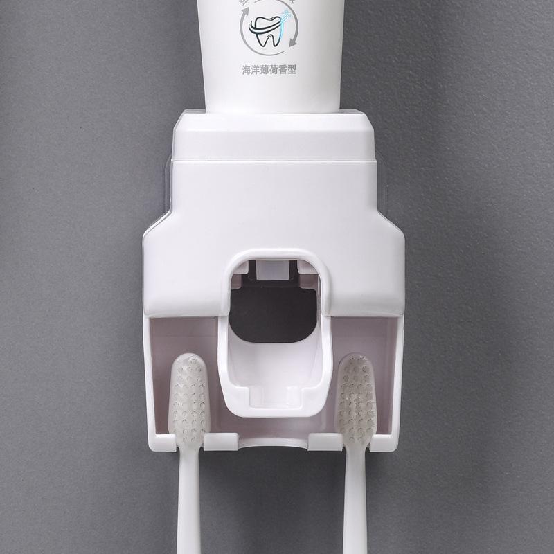 Toothpaste Squeezer Creative Lazy Automatic Toothpaste Dispenser Toilet Wall-mounted Toothbrush Holder Bathroom Accessories