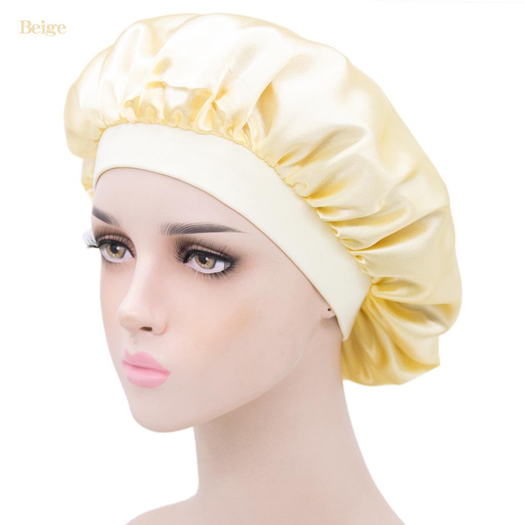 Cover Fashion Night Sleep Women Silk Bath Nightcap Hair Cap Shower Caps Sleeping Hat Satin Bonnet