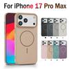 Для Magsafe PC Тонкий Магнитный Чехол для Телефона Для iPhone 17 Air 16 Pro Max 16E 11 12 13 14 15 Plus 17 Pro Max Матовый Бампер Жесткий Чехол
