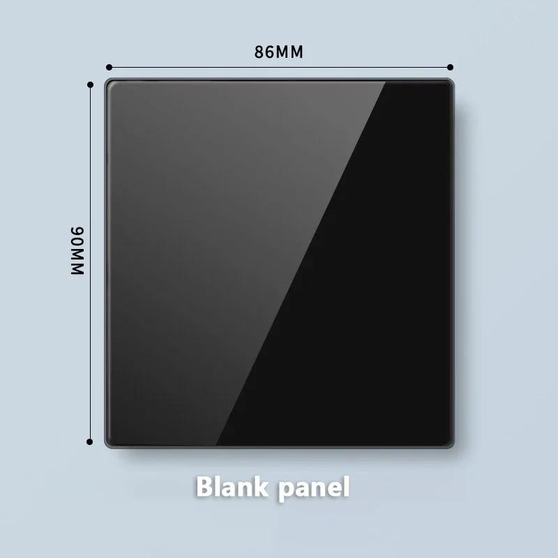 Стандарт Великобритании 20 Вт Type-C розетка для быстрой зарядки универсальный настенный выключатель света на 2 направления, черное закаленное стекло двойная 3-контактная USB розетка