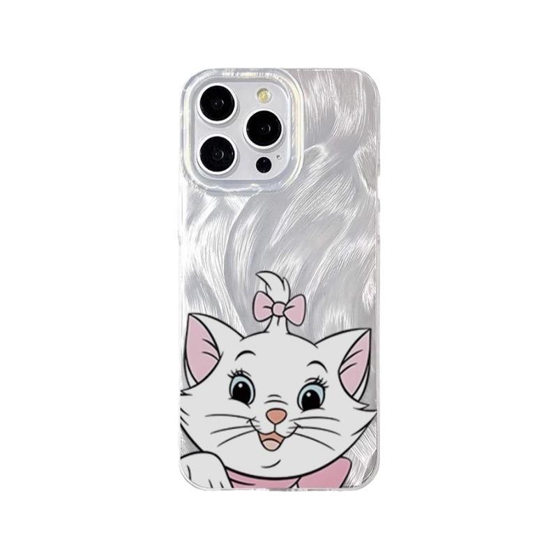 Чехол для мобильного телефона Mary cat для iPhone15PRO 14 Apple 13 чехол с перьями 12xsmax11 жесткий ins стиль