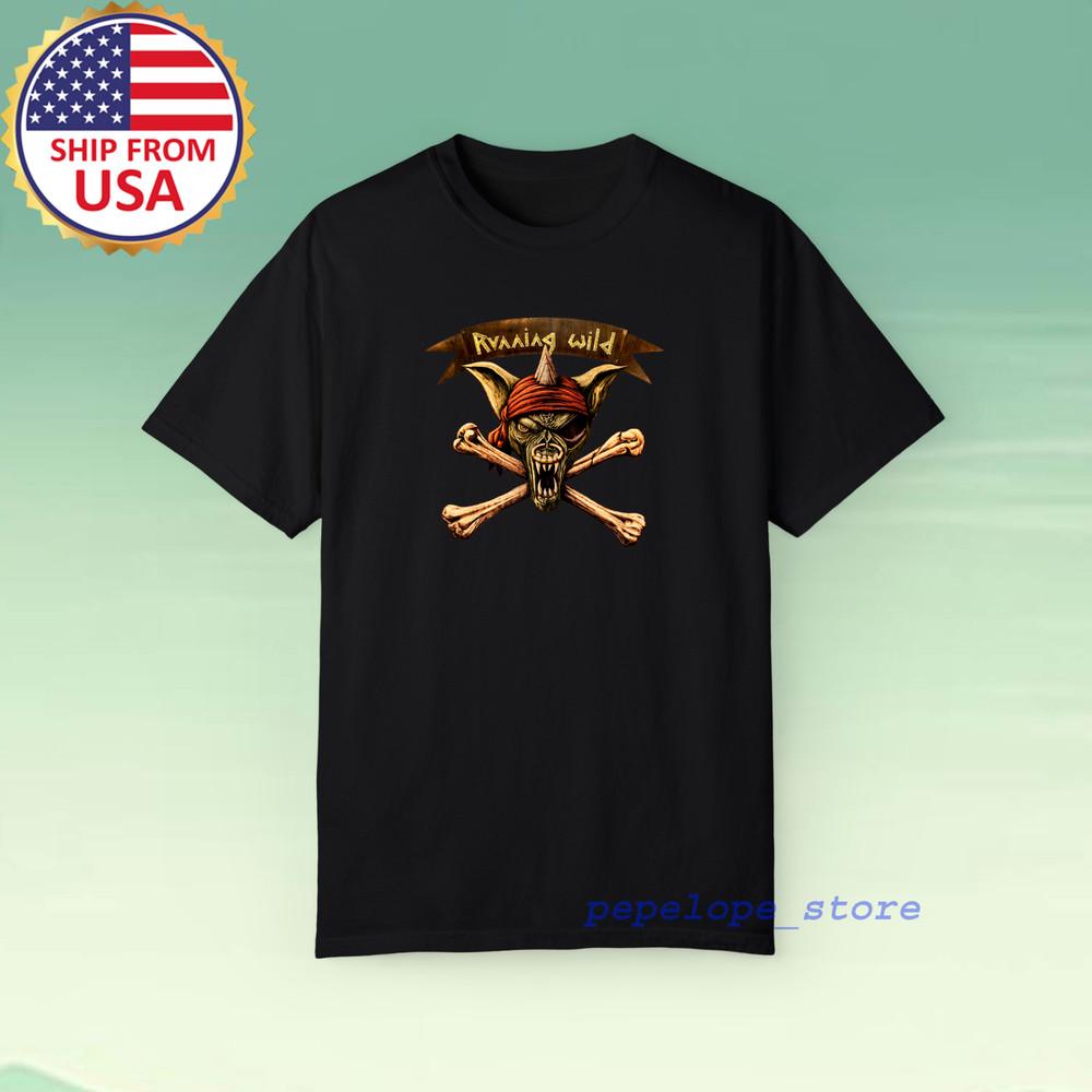 Running Wild 80#039;s Men#039;s Black Size S5XL Unisex T-Shirt