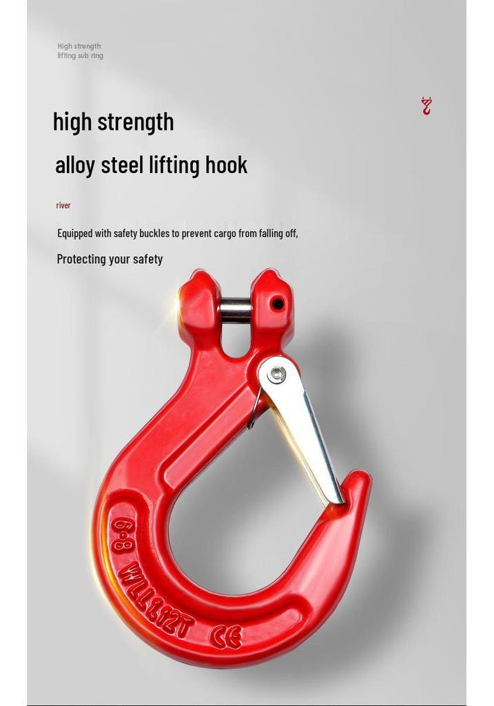 G80 Manganese Steel Lifting Chain Slings with Hooks - Single & Double Leg Set