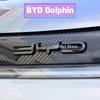 gycsn9 For BYD Dolphin EA1 2022 2023 2024 2025 Styling Plastic Rear Emblem Front Grille Badge High-end Decals Auto Exterior Decoration