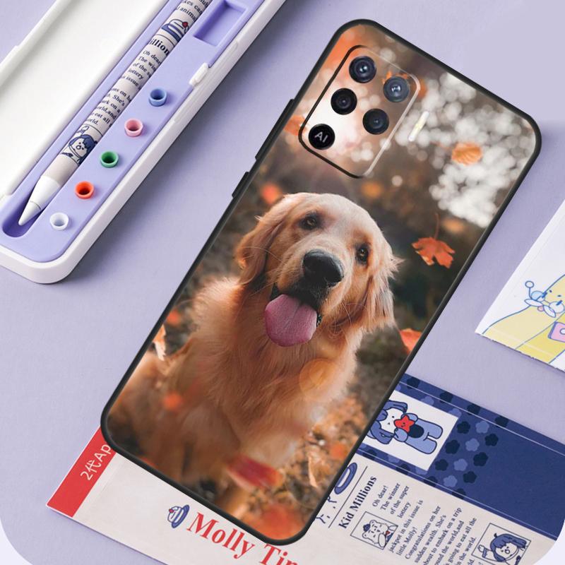 Golden Retriever Friend For Oppo A96 A76 A16 A94 A74 A54 A15 A18 A38 A58 A78 A98 A40 A60 A80 A57 A17 A77 A5 Pro Case