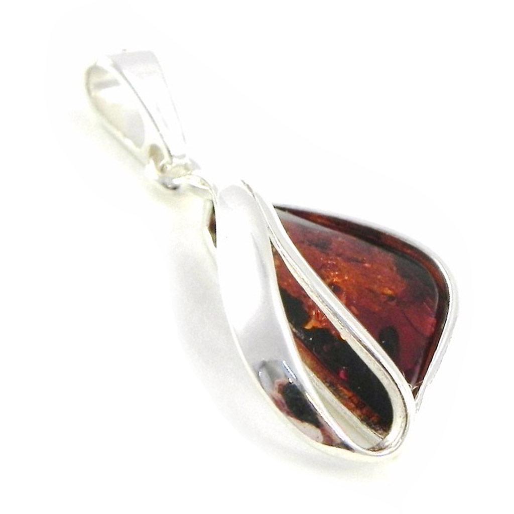 Les Trésors De Lily [I8955] - Silver Pendant 'Chloé' Amber