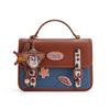 Toy Story Retro Versatile Denim And PU Cambridge Tote Bag Unisex Tote Bag Blue DHF62512-V