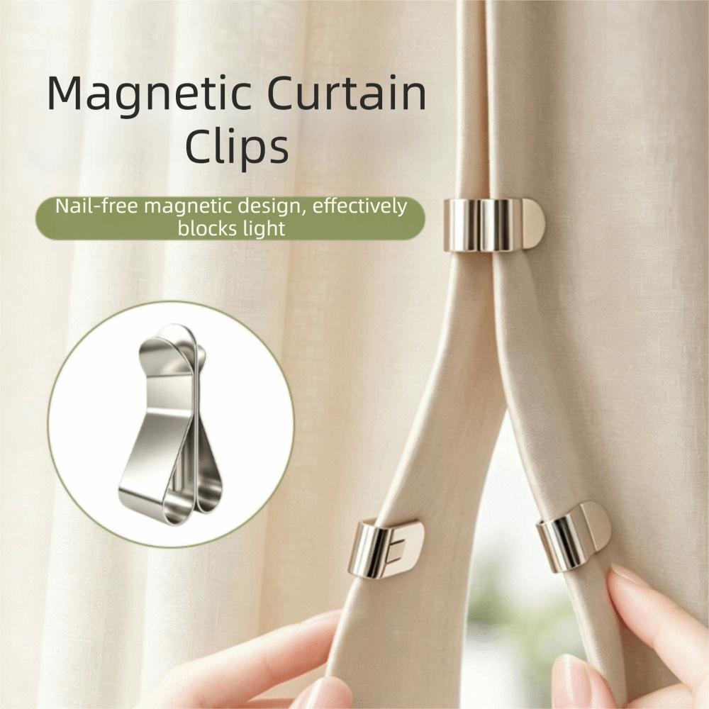 Detachable Magnetic Curtain Clips Magnetic Closure Window Screen Clips Fixed Clips Window Screen
