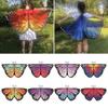 Props Costume Dress Asymmetrical Shoulder Straps Butterfly Wings Cape Butterfly Wings Fairy Wing