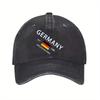 Германия Deutschland Флаг Бейсболка Черная Регулируемая Спортивная Кепка для Мужчин Женщин Повседневная Уличная