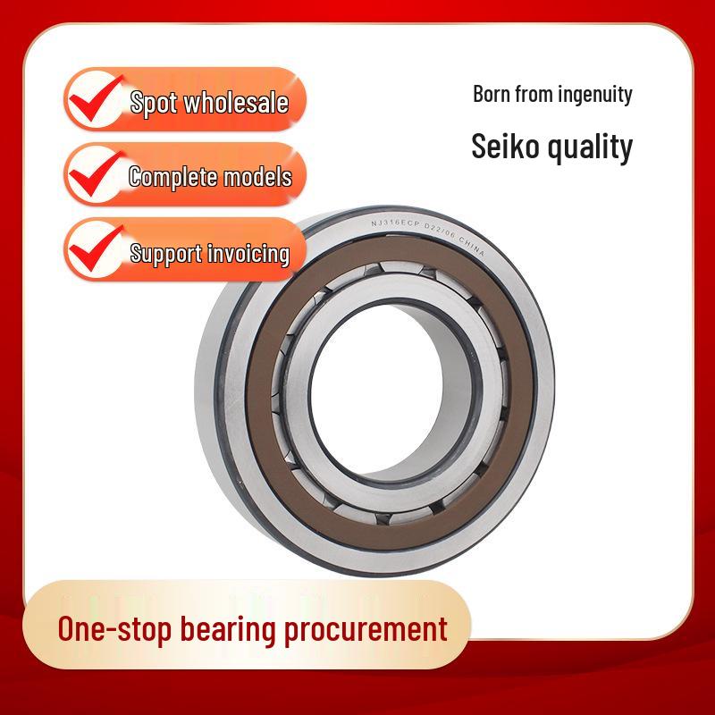 NJ310 High-Speed Low-Noise Cylindrical Roller Bearing for Motors and Reducers