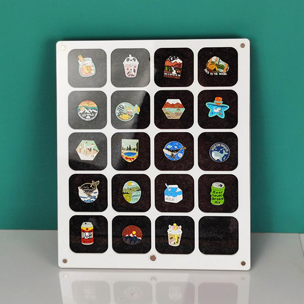 Акриловая подставка для значков и органайзер, прозрачная подставка для брошей, держатель для эмалированных значков, ювелирных значков