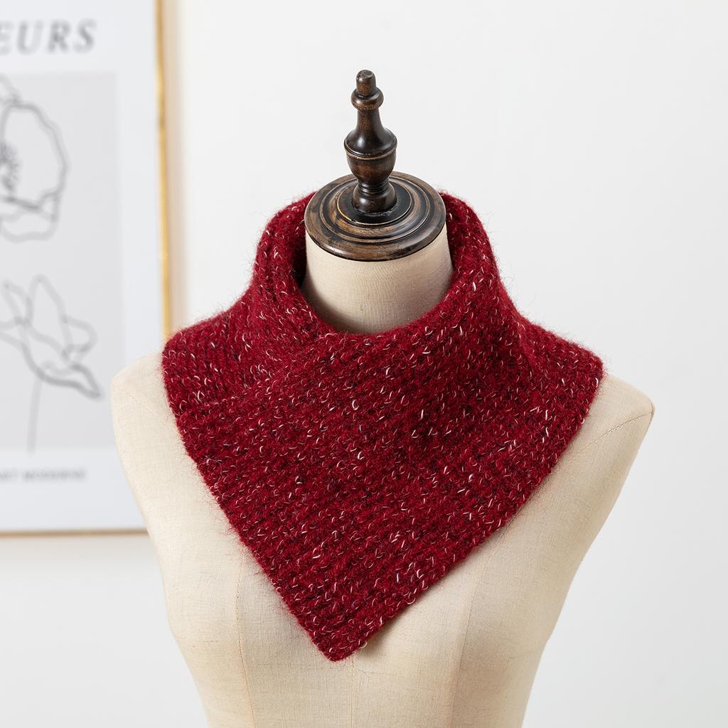 Knitted Fake Collar Woman Winter Keep Warm Ring Scarf Neck Protection Detachable Collar Female Soft Muffler