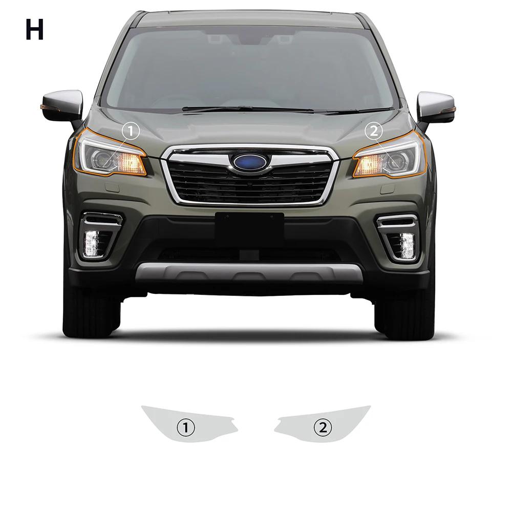Для Subaru Forester 2019 2020 2021 Пленка на фары Защита краски Прозрачный бампер PPF Антицарапина Готовая вырезка Покрытие 8 5 mil