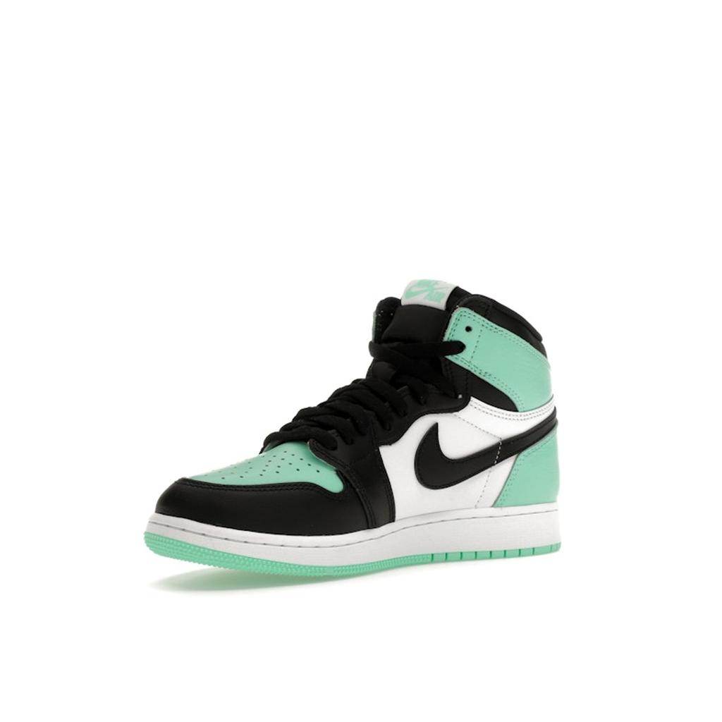 Air Jordan 1 Retro High OG GS Green Glow Детские кроссовки Белый Черный FD1437-130