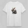 Men's Oversize Classic T-Shirt Charming Rabbit Wearing Goggles With Gear Details