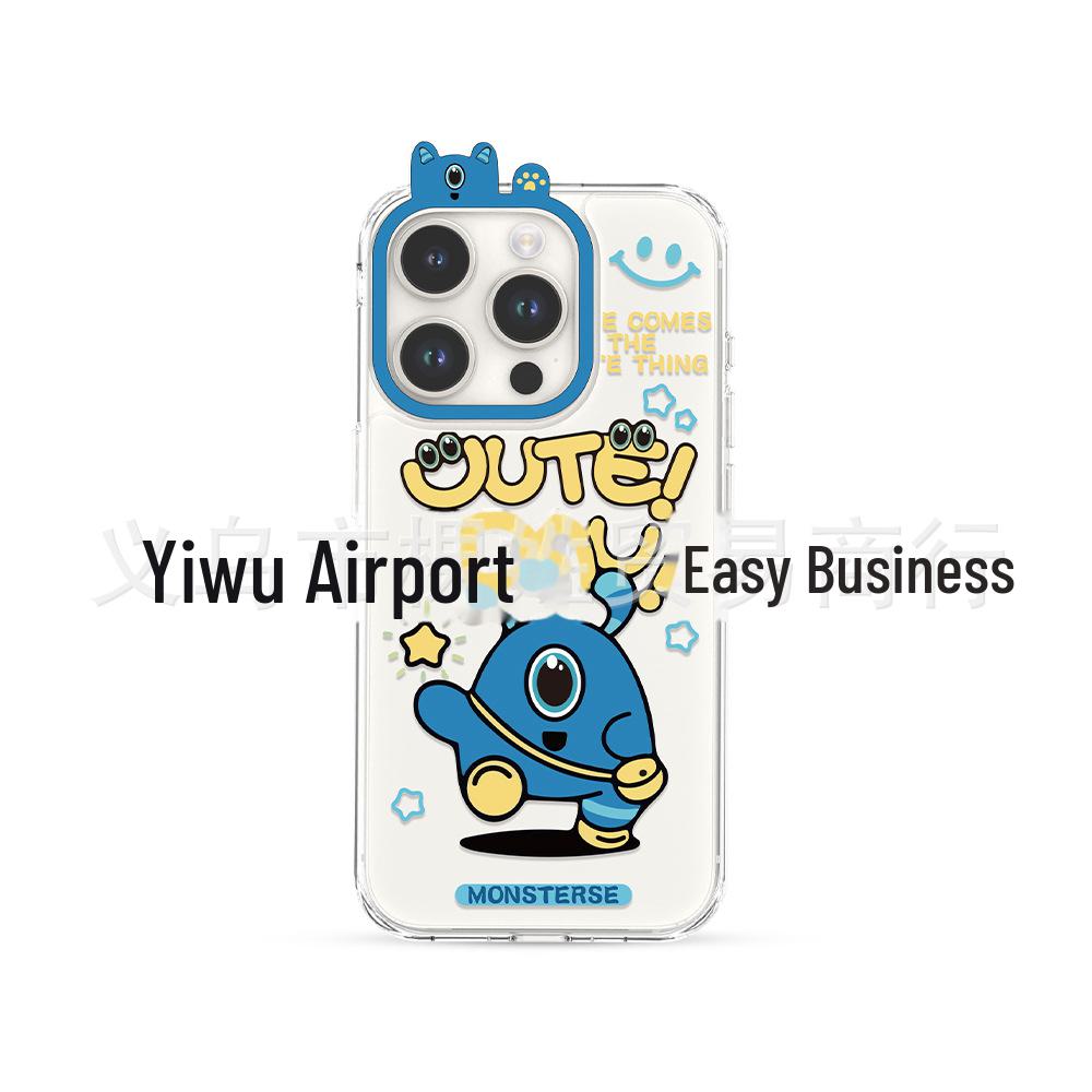 Cartoon Monster Series iPhone 13/14 Protective Cover for Apple 15 Pro Mobile Phone