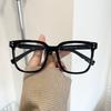 Women's Black Frame Glasses: Retro, Radiation Protection, Slimming, Myopia Compatible, No Makeup Needed