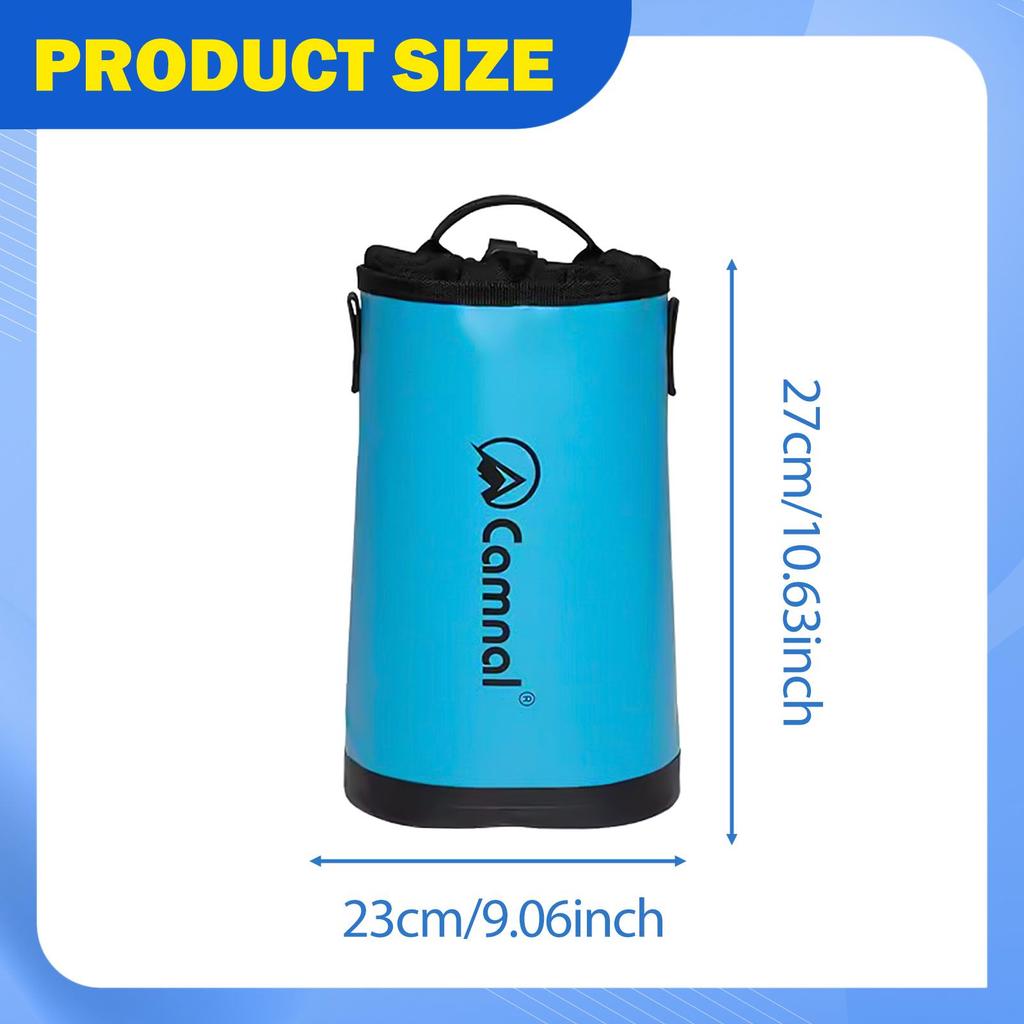 Tree Climbing Rope Bag Bucket Style Waterproof Multipurpose Portable 5L Rock Climbing Gear Tool Pouch Arborist Rope Storage Bag